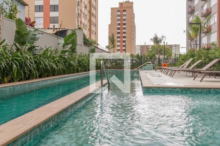 Studio para alugar com 27m², 1 quarto e sem vaga Studio para alugar com 27m², 1 quarto e sem vagaÁrea comum - Piscina
