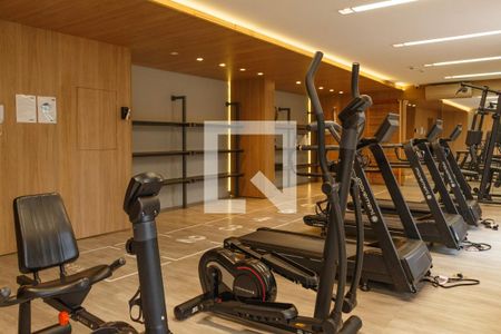 Studio para alugar com 27m², 1 quarto e sem vaga Studio para alugar com 27m², 1 quarto e sem vagaÁrea comum - Academia