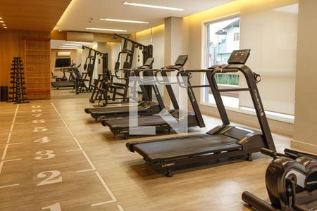 Studio para alugar com 27m², 1 quarto e sem vaga Studio para alugar com 27m², 1 quarto e sem vagaÁrea comum - Academia
