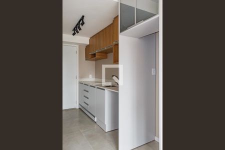 Cozinha de kitnet/studio para alugar com 1 quarto, 27m² em Partenon, Porto Alegre