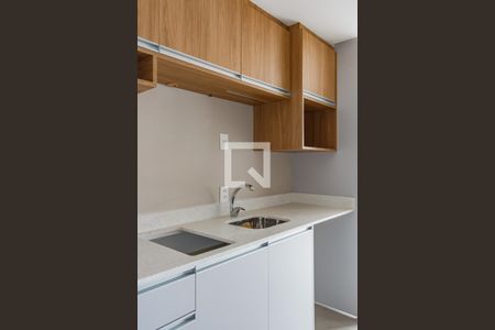 Cozinha de kitnet/studio para alugar com 1 quarto, 27m² em Partenon, Porto Alegre
