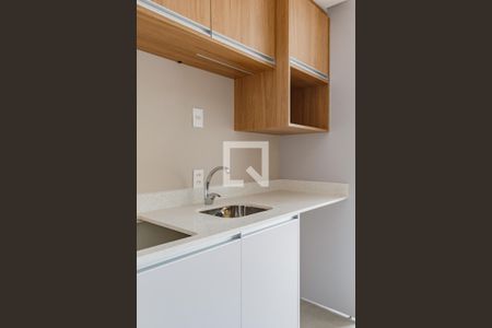Cozinha de kitnet/studio para alugar com 1 quarto, 27m² em Partenon, Porto Alegre