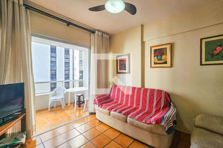 Sala de apartamento para alugar com 3 quartos, 108m² em Jardim Asturias, Guarujá