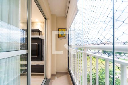 Varanda da Sala de apartamento para alugar com 3 quartos, 69m² em Vila Homero Thon, Santo André