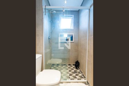 Banheiro da Suíte Detalhe de apartamento à venda com 1 quarto, 71m² em Vila Mascote, São Paulo