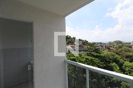 Varanda da Sala de apartamento para alugar com 3 quartos, 80m² em Mutondo, São Gonçalo
