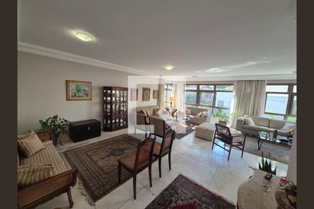 Sala de apartamento à venda com 4 quartos, 240m² em Lourdes, Belo Horizonte