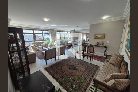 Sala de apartamento à venda com 4 quartos, 240m² em Lourdes, Belo Horizonte