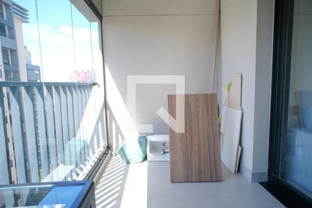 Varanda da Sala de apartamento para alugar com 1 quarto, 38m² em Pinheiros, São Paulo