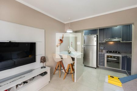 Sala/Cozinha de apartamento à venda com 1 quarto, 37m² em Morro dos Ingleses, São Paulo