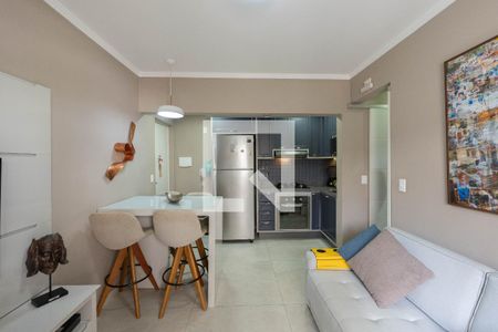 Sala/Cozinha de apartamento à venda com 1 quarto, 37m² em Morro dos Ingleses, São Paulo