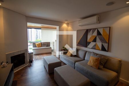 Sala de apartamento à venda com 3 quartos, 96m² em Cidade Monções, São Paulo