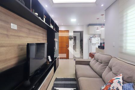 Sala de apartamento à venda com 2 quartos, 110m² em Vila Principe de Gales, Santo André