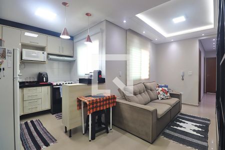 Sala de apartamento à venda com 2 quartos, 110m² em Vila Principe de Gales, Santo André