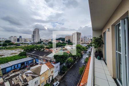 Varanda da Sala de apartamento à venda com 1 quarto, 55m² em Cambuci, São Paulo