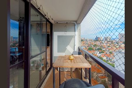 Varanda da Sala de apartamento à venda com 2 quartos, 54m² em Vila Anglo Brasileira, São Paulo