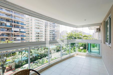 Varanda da Sala de apartamento à venda com 3 quartos, 108m² em Jacarepaguá, Rio de Janeiro