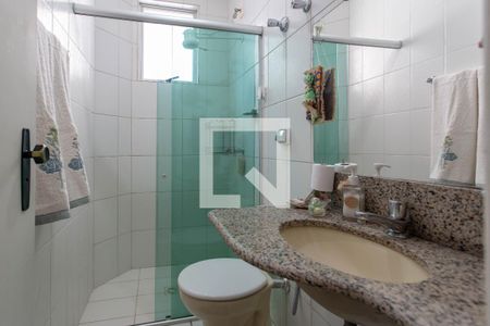 Banheiro Social de apartamento à venda com 3 quartos, 85m² em  Paquetá, Belo Horizonte