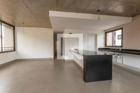 Sala de apartamento à venda com 3 quartos, 120m² em Santo Antônio, Belo Horizonte