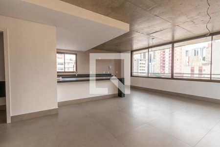 Sala de apartamento à venda com 3 quartos, 120m² em Santo Antônio, Belo Horizonte