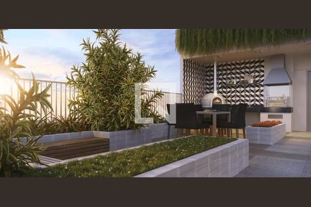 Apartamento para alugar com 25m², 1 quarto e 1 vaga Apartamento para alugar com 25m², 1 quarto e 1 vagaÁrea comum - Churrasqueira
