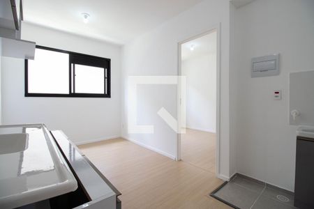 Sala - Cozinha de apartamento para alugar com 1 quarto, 25m² em Liberdade, São Paulo