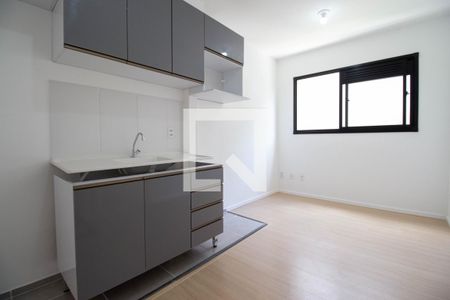 Sala - Cozinha de apartamento para alugar com 1 quarto, 25m² em Liberdade, São Paulo