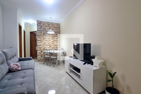 Sala de apartamento à venda com 2 quartos, 48m² em Jardim das Maravilhas, Santo André