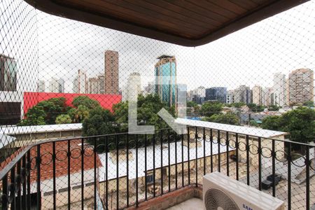 Varanda da Sala de apartamento à venda com 1 quarto, 45m² em Itaim Bibi, São Paulo