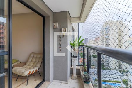 Varanda da Sala de apartamento à venda com 4 quartos, 138m² em Santo Amaro, São Paulo