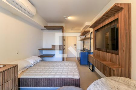 Sala/Quarto de kitnet/studio para alugar com 1 quarto, 26m² em Brooklin Paulista, São Paulo