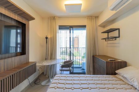 Sala/Quarto de kitnet/studio para alugar com 1 quarto, 26m² em Brooklin Paulista, São Paulo