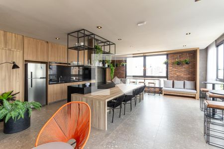 Studio para alugar com 27m², 1 quarto e sem vaga Studio para alugar com 27m², 1 quarto e sem vagaSalão de Festas