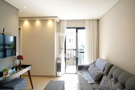Sala de apartamento para alugar com 1 quarto, 52m² em Santa Maria, São Caetano do Sul