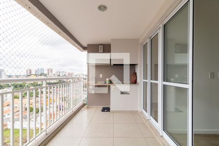 Varanda da Sala de apartamento para alugar com 3 quartos, 76m² em Jardim Monte Kemel, São Paulo