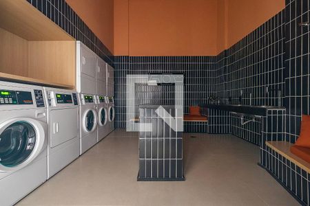 Studio para alugar com 25m², 1 quarto e sem vaga Studio para alugar com 25m², 1 quarto e sem vagaLavanderia