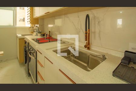 Apartamento para alugar com 71m², 2 quartos e 2 vagasDetalhe da cozinha