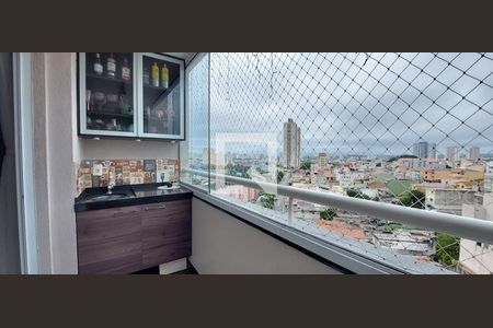 Varanda Sala de apartamento à venda com 3 quartos, 69m² em Vila Humaitá, Santo André