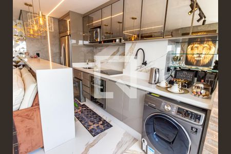 Sala/Cozinha/Varanda de apartamento para alugar com 2 quartos, 57m² em Brás, São Paulo