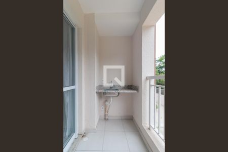 Varanda da Sala de apartamento à venda com 2 quartos, 56m² em Jardim Santa Rosa, Taboão da Serra