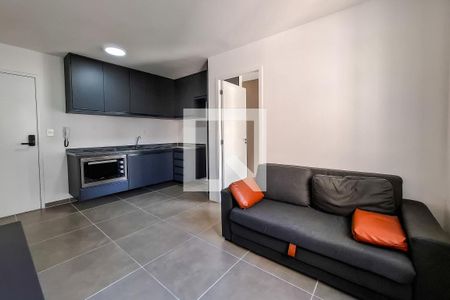 sala cozinha de kitnet/studio à venda com 1 quarto, 37m² em Vila Mariana, São Paulo