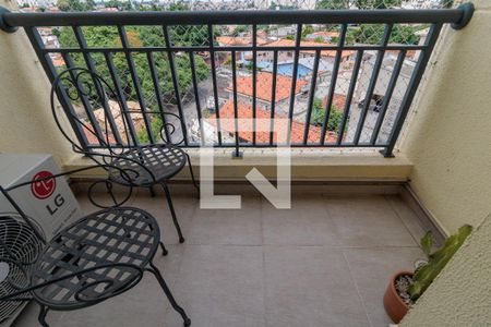 Varanda da Sala de apartamento para alugar com 2 quartos, 53m² em Jardim Monte Kemel, São Paulo