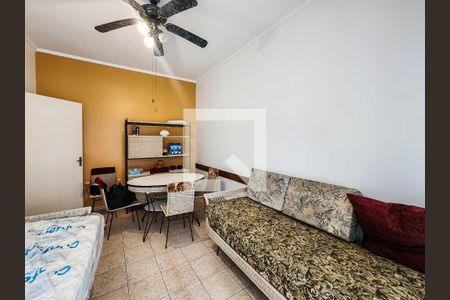 Sala de apartamento para alugar com 1 quarto, 56m² em Pitangueiras, Guarujá