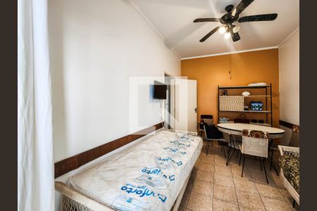 Sala de apartamento para alugar com 1 quarto, 56m² em Pitangueiras, Guarujá