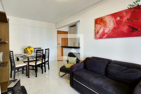 Sala de apartamento para alugar com 1 quarto, 60m² em Caiçara, Praia Grande