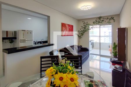 Sala de apartamento para alugar com 1 quarto, 60m² em Caiçara, Praia Grande