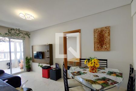 Sala de apartamento para alugar com 1 quarto, 60m² em Caiçara, Praia Grande