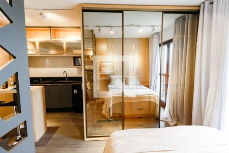 Suíte - armários de kitnet/studio à venda com 1 quarto, 28m² em Jardim Panorama, São Paulo