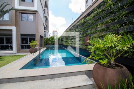 Área comum - Piscina de apartamento para alugar com 1 quarto, 38m² em Cidade Monções, São Paulo
