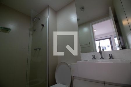 Banheiro da Suíte de apartamento para alugar com 1 quarto, 38m² em Cidade Monções, São Paulo